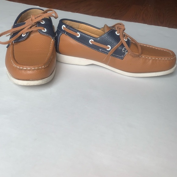 Franco Vanucci Brown and navy blue shoes - Picture 3 of 5